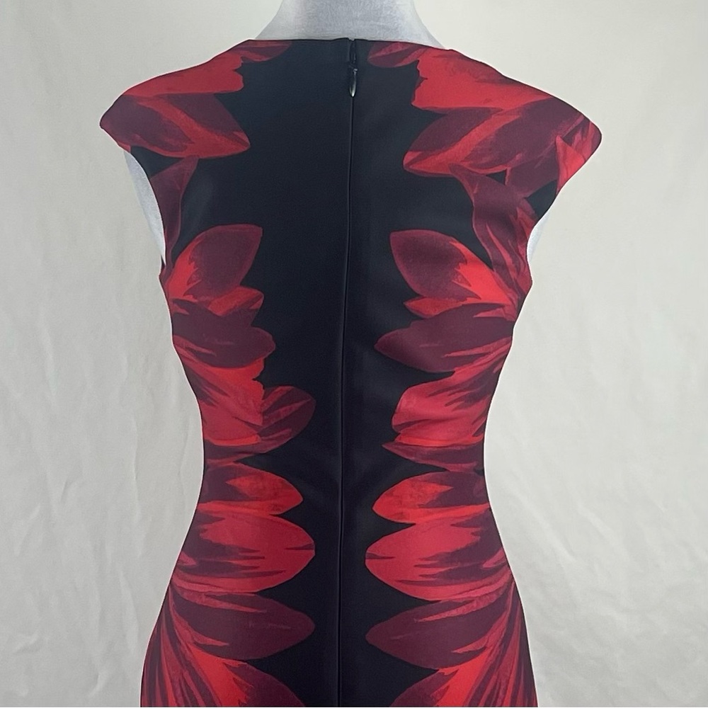 New York & Co Black Red Midi Dress NWOT Size XS - Picture 6 of 14
